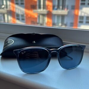 Ray Ban RB4387 Transparent Blue Sunglasses - Amazing condition!